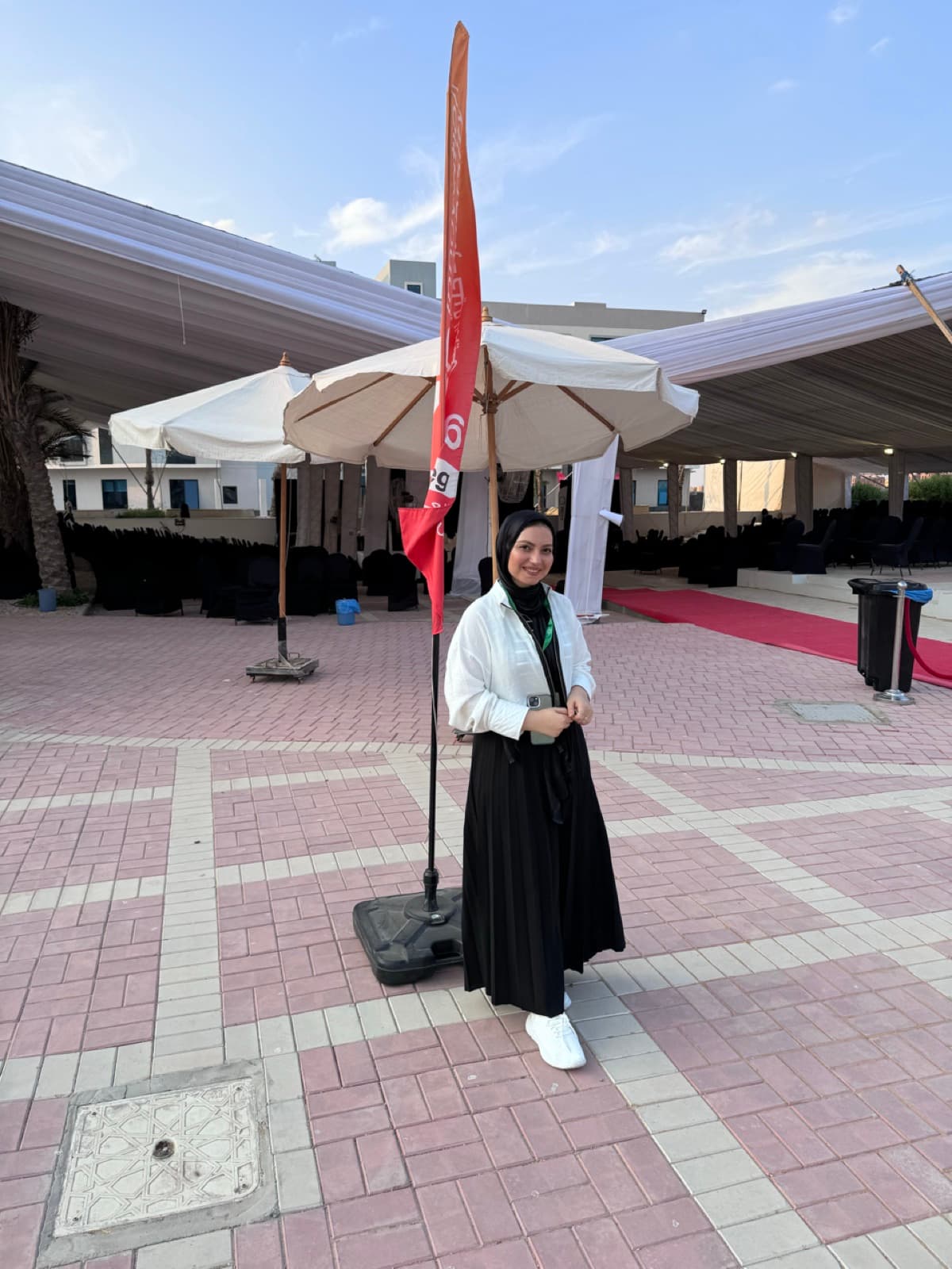 Mariam at the NASA Space Apps Cairo venue